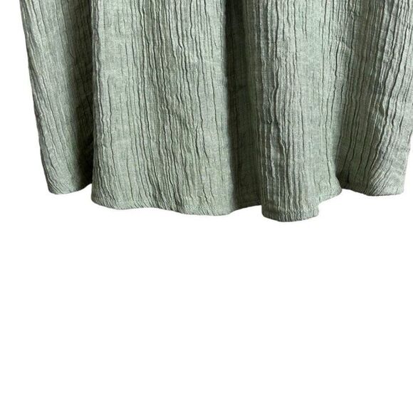 Perch By Blue Pepper Sage V Neck Blouse Size 1X EUC - Picture 3 of 9